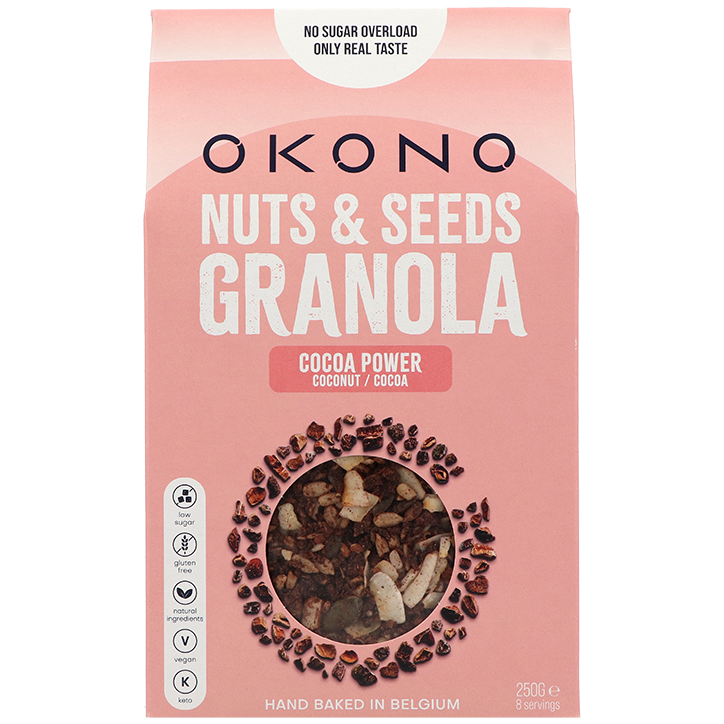 OKONO Nuts & Seeds Granola Cocoa Power Coconut & Cocoa - 250g