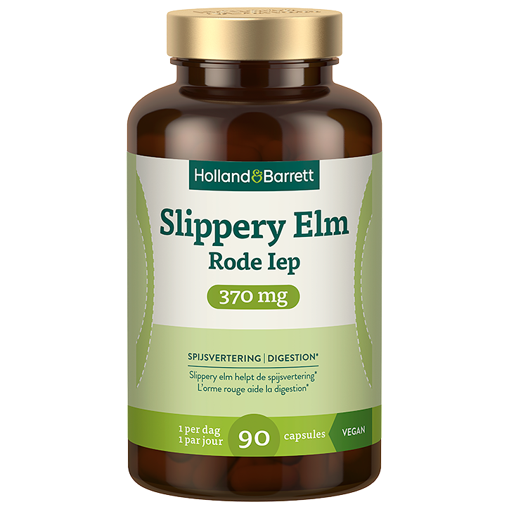 Holland & Barrett Slippery Elm Rode Iep 370 mg - 90 capsules