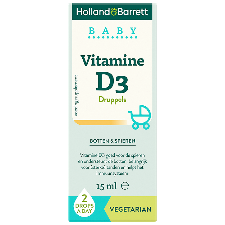 Holland & Barrett Baby Vitamine D3 Druppels - 15ml