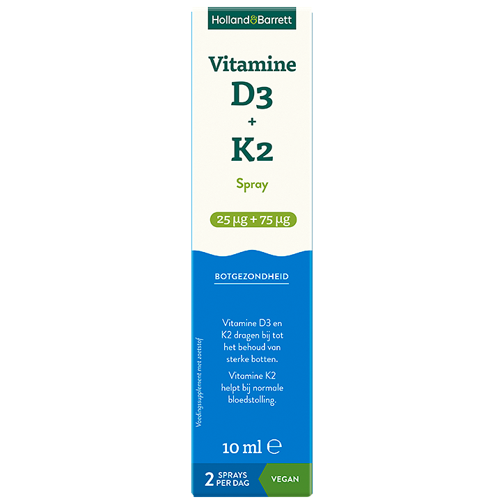 Holland & Barrett Vitamine D3 + K2 Spray 25 µg + 75 µg - 10 ml