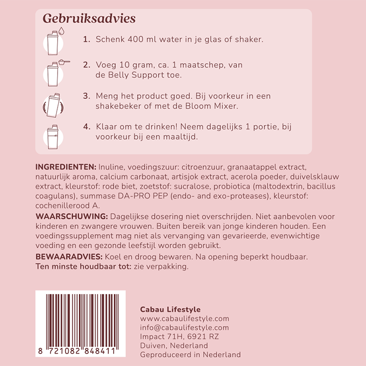 Cabau Belly Support Aardbei - 240g image 3