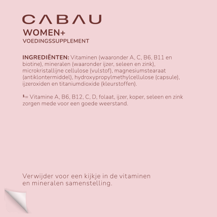Cabau Women+ Multi Vitamins - 60 tabletten image 3