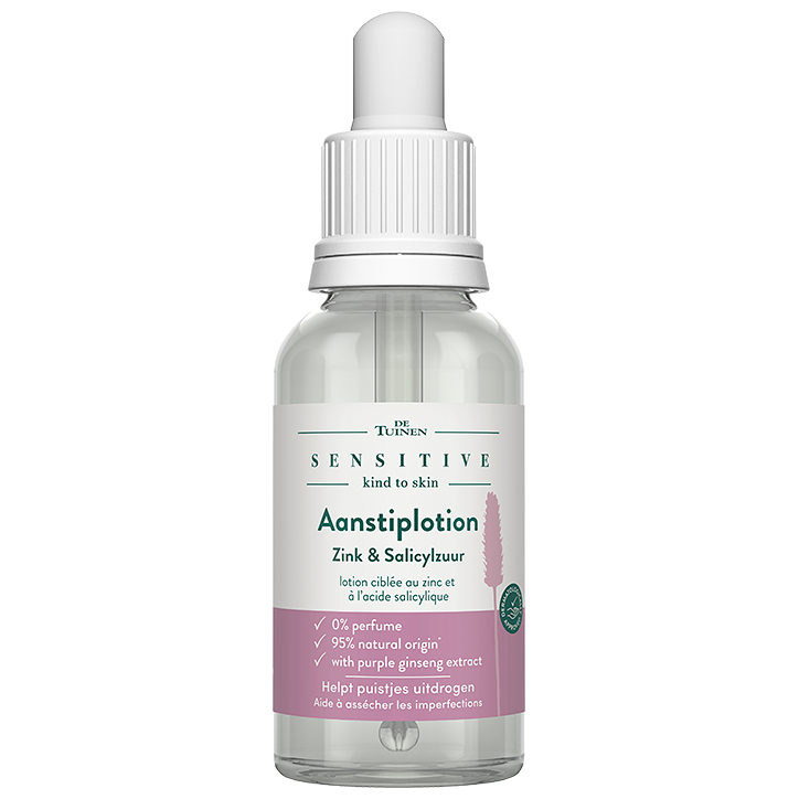 De Tuinen Sensitive Aanstiplotion Zink & Salicylzuur - 30ml