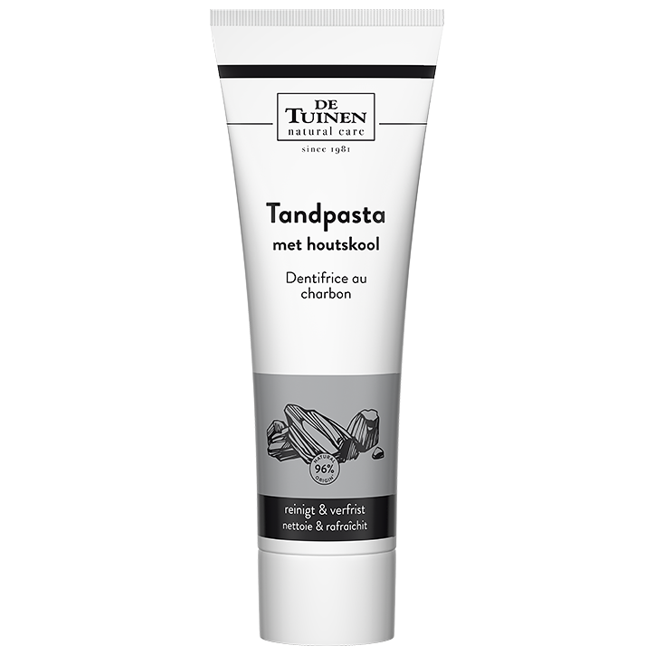 De Tuinen Tandpasta Met Houtskool - 75ml