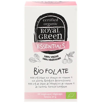 Royal Green 2e product 50% korting Bio Folaat - 60 vegicaps - 60 stuks