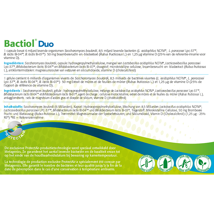 Metagenics Bactiol Duo - 30 capsules image 3