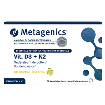 Metagenics 2e product 50% korting Vitamine D3 + K2 - 56 kauwtabletten