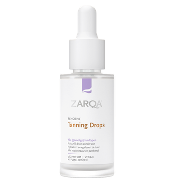 Fa 2e product 50% korting ZARQA Sensitive Tanning Drops Face - 30ml
