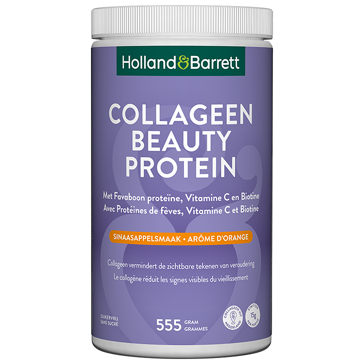 Holland & Barrett Collageen Beauty Protein Sinaasappelsmaak - 555g