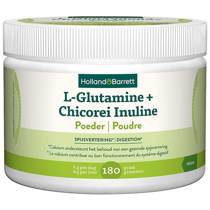 Holland & Barrett L-Glutamine + Chicorei Inuline Poeder - 180g