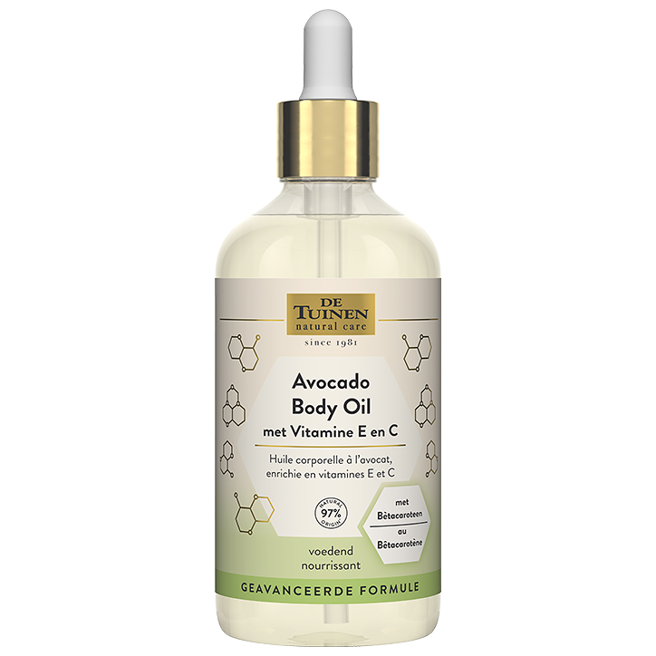 De Tuinen Avocado Body Oil Met Vitamine E en C - 95ml