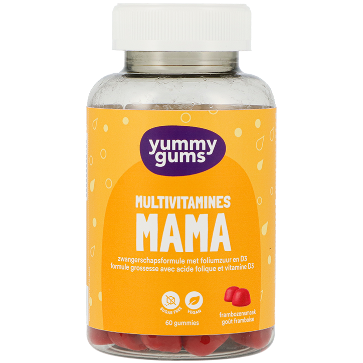 Yummygums Mama Multivitamine Framboos - 60 gummies
