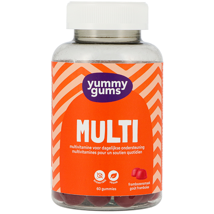 Yummygums Multi Gummies Kers & Framboos - 60 gummies