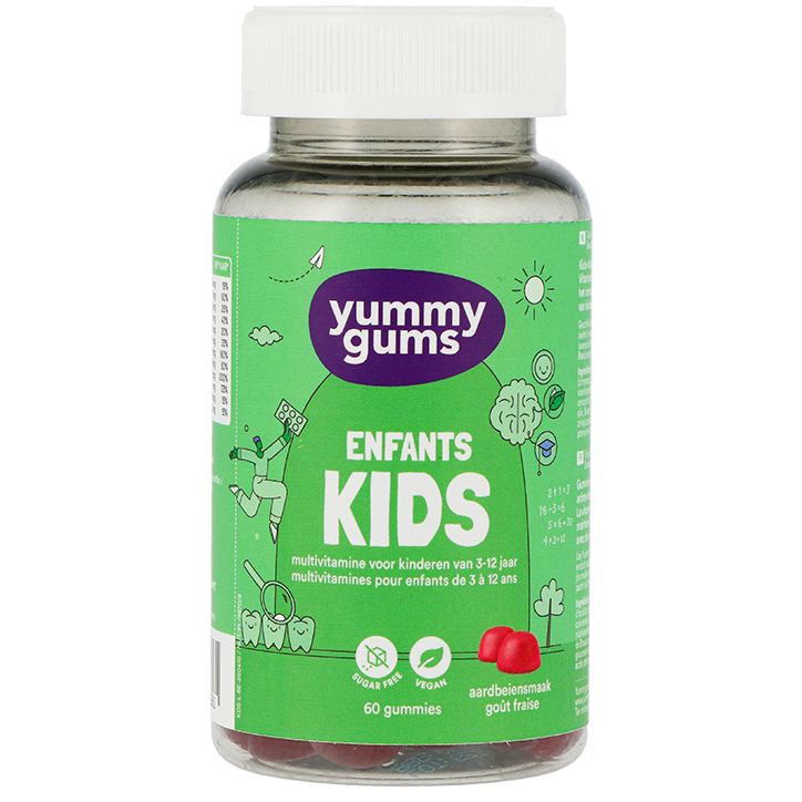 Yummygums Kids Multivitamine Aardbei - 60 gummies