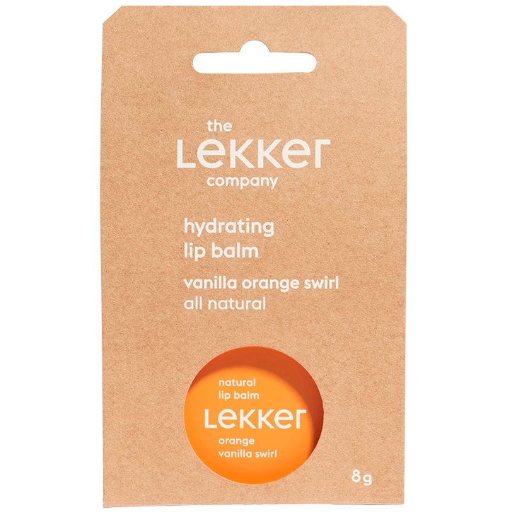 Lekker Lip Balm Sinaasappel & Vanille - 8g