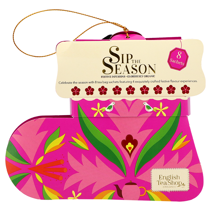 English Tea Shop Santa's Stockings Roze - 8 theezakjes
