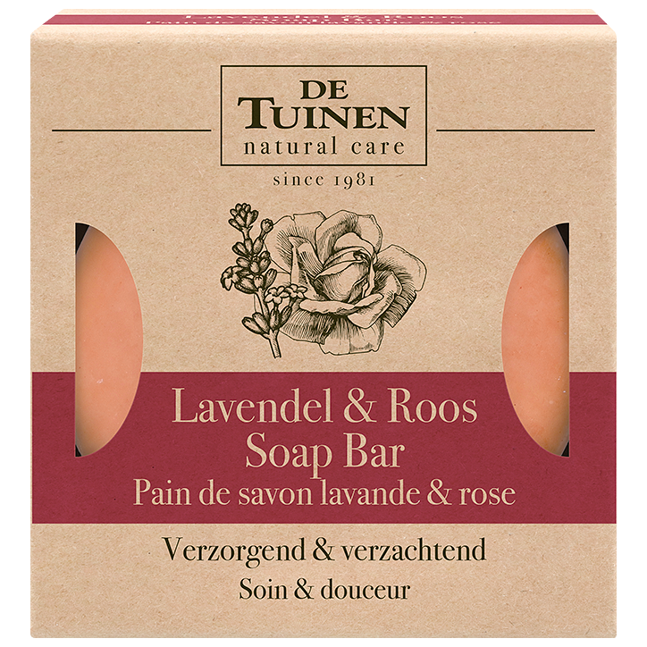 De Tuinen Lavendel & Roos Soap Bar - 70g