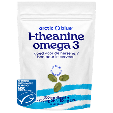 Arctic Blue 2e product 50% korting L-Theanine Omega 3 - 90 softgels - 90 stuks