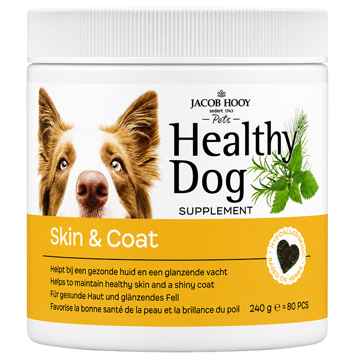 2e product 50% korting | Jacob Hooy Pets Healthy Dog Skin & Coat - 80 stuks