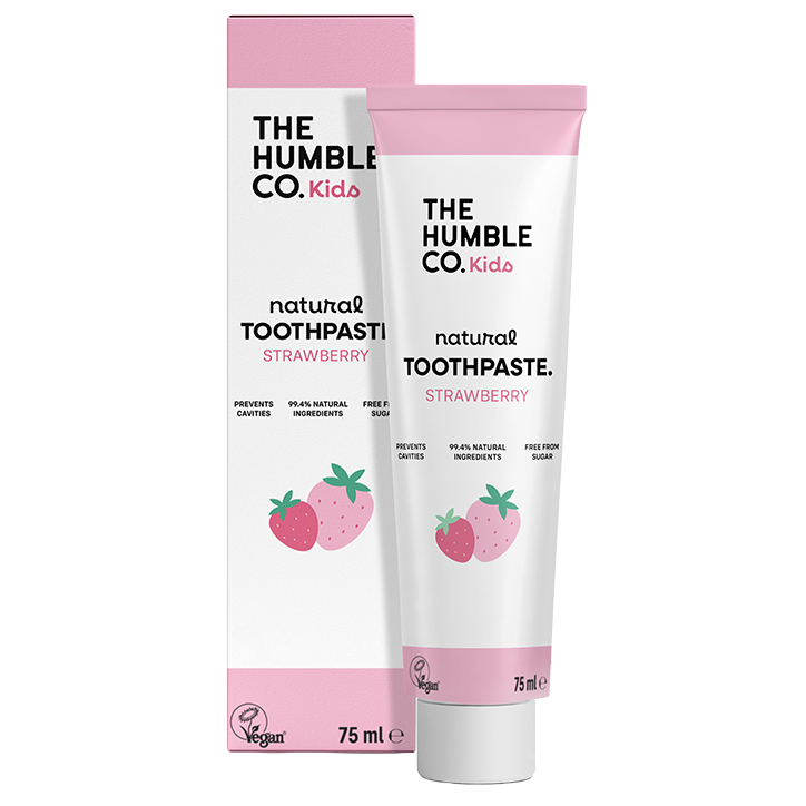 The Humble Co Kids Tandpasta Aardbei - 75ml