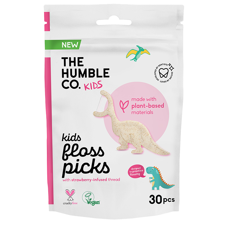 The Humble Co Kids Floss Picks - 30 stuks