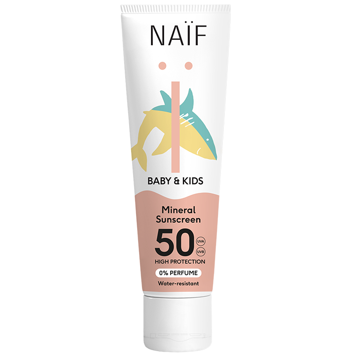 Naïf Minerale Zonnebrandcrème 0% parfum voor Baby & Kids SPF50  30ML