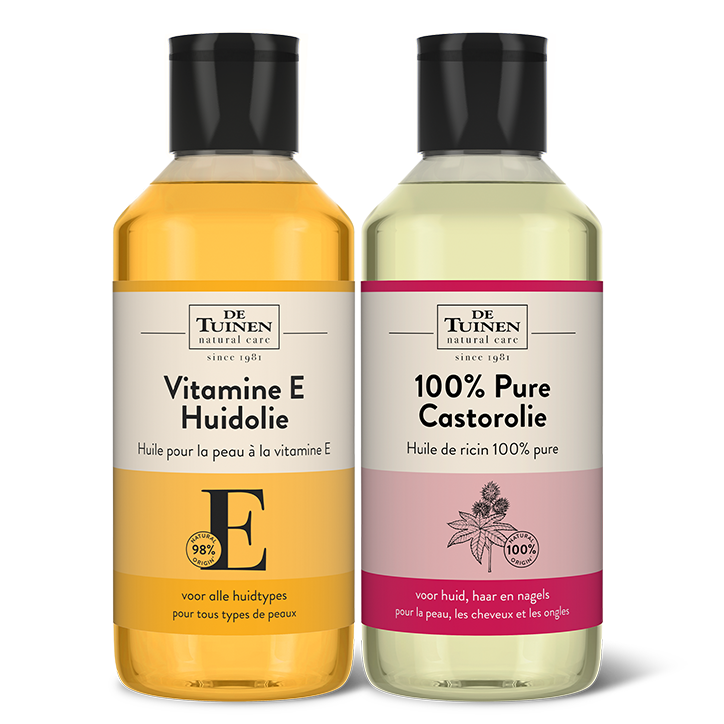 De Tuinen Oliën Bundel - Vitamine E Huidolie & Castorolie