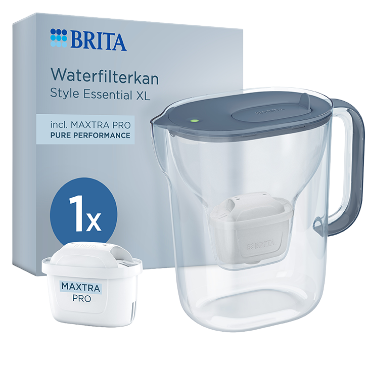 BRITA Waterfilterkan Style Essential XL Blue - 3,6L - Incl. Maxtra Pro waterfilter