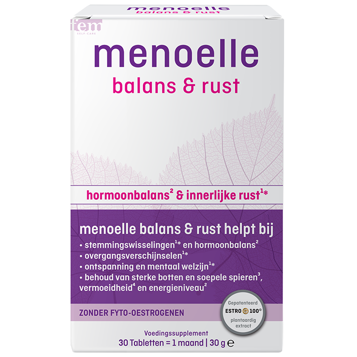Menoelle Balans & Rust - 30 tabletten