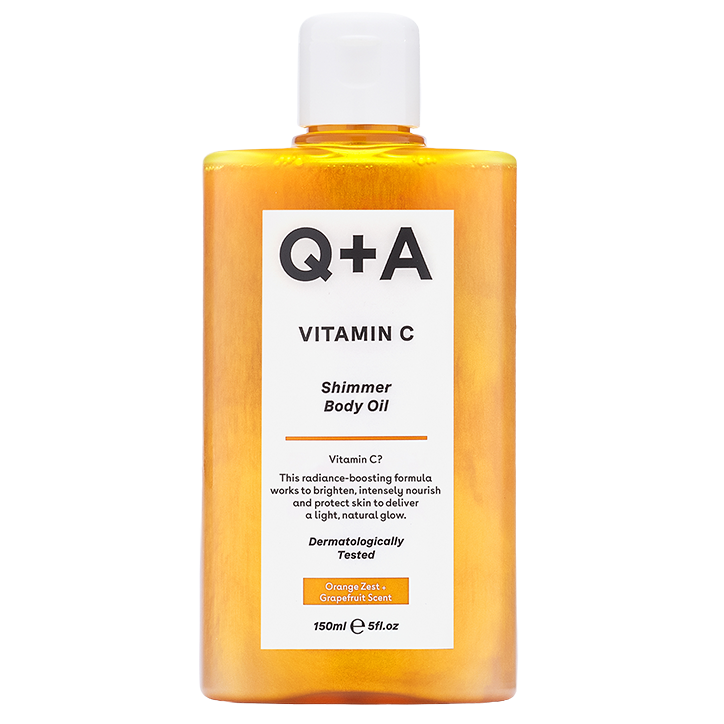 Q+A Vitamin C Shimmer Body Oil 150ml