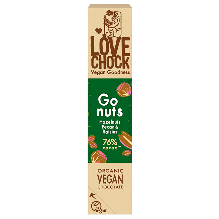 Lovechock Go Nuts 76% Cacao - 40g