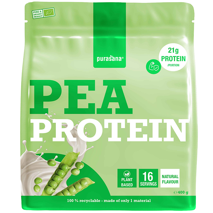 Purasana Vegan Erwten Proteïne Natuursmaak - 400g