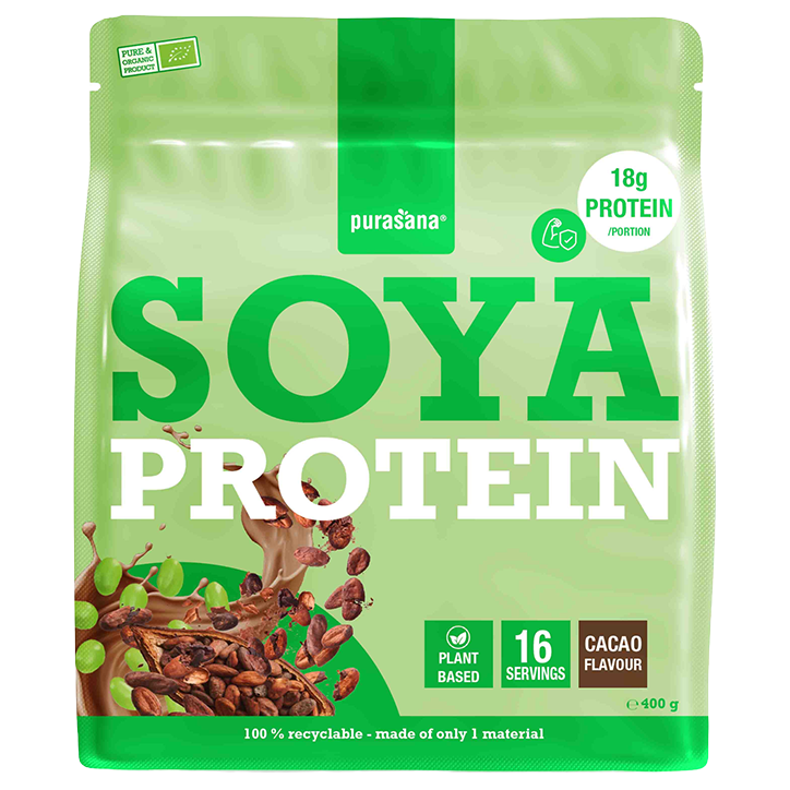 Purasana Vegan Soja Proteïne Chocolade - 400g