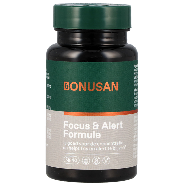 Bonusan Focus & Alert Formule - 40 capsules