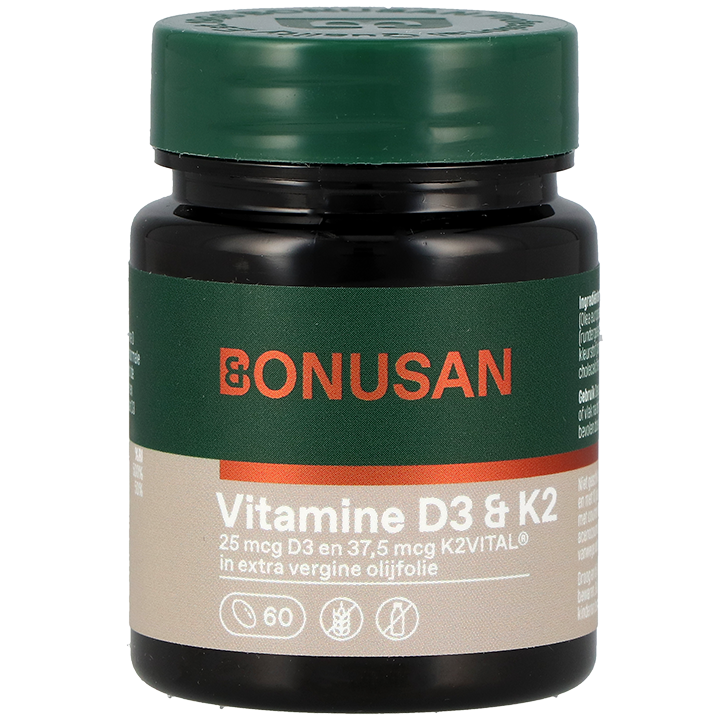 Bonusan Vitamine D3 & K2 - 60 softgels