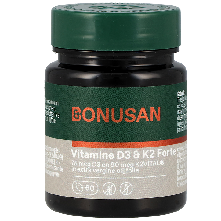 Bonusan Vitamine D3 & K2 Forte - 60 softgels