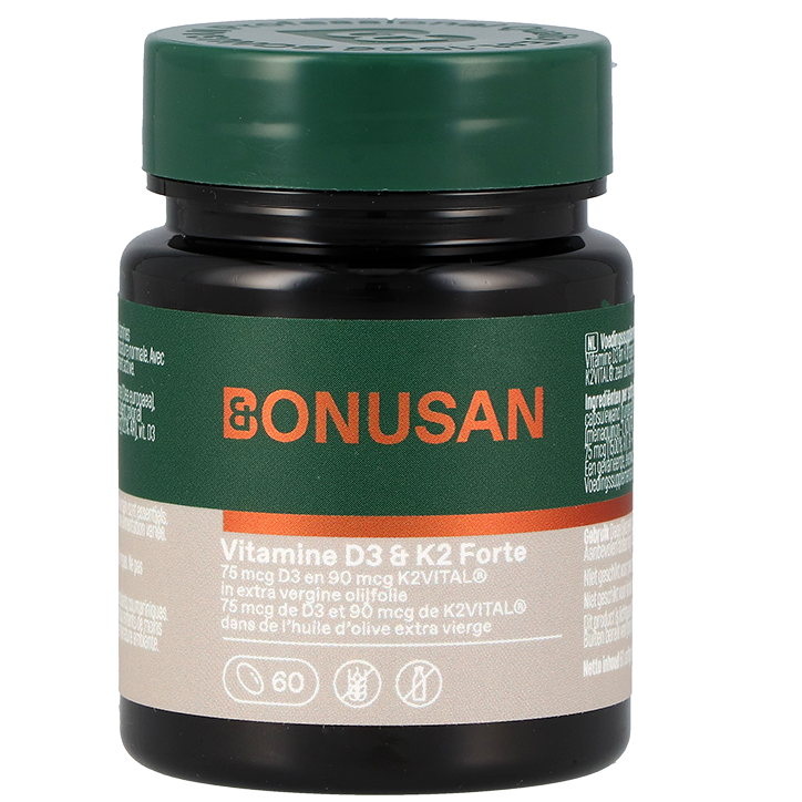 Bonusan Vitamine D3 & K2 Forte - 60 softgels