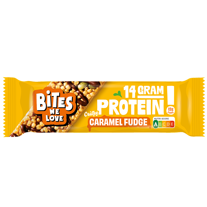 BitesWeLove Crispy Protein Bar Caramel Fudge - 50g