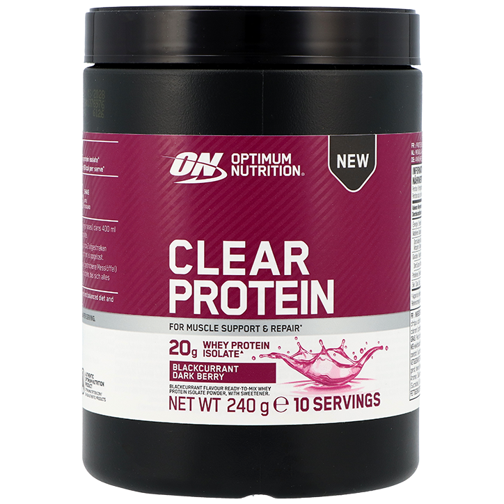Optimum Nutrition Clear Whey Protein Isolate Blackcurrant Dark Berry - 240g