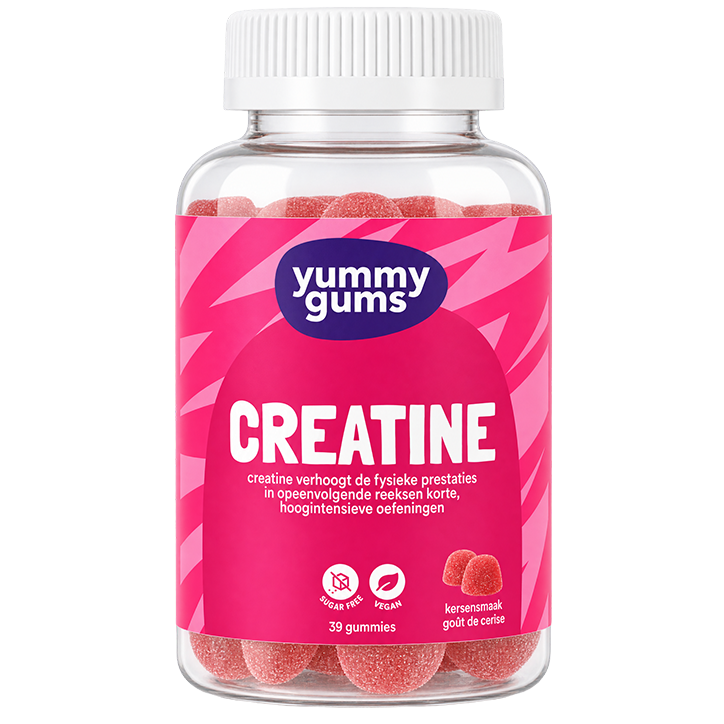 Yummygums Creatine Kersensmaak - 39 gummies