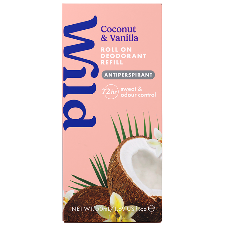 2e product 50% korting | Wild Navulling Roll-on Deodorant Antitranspirant Kokos & Vanille - 50ml