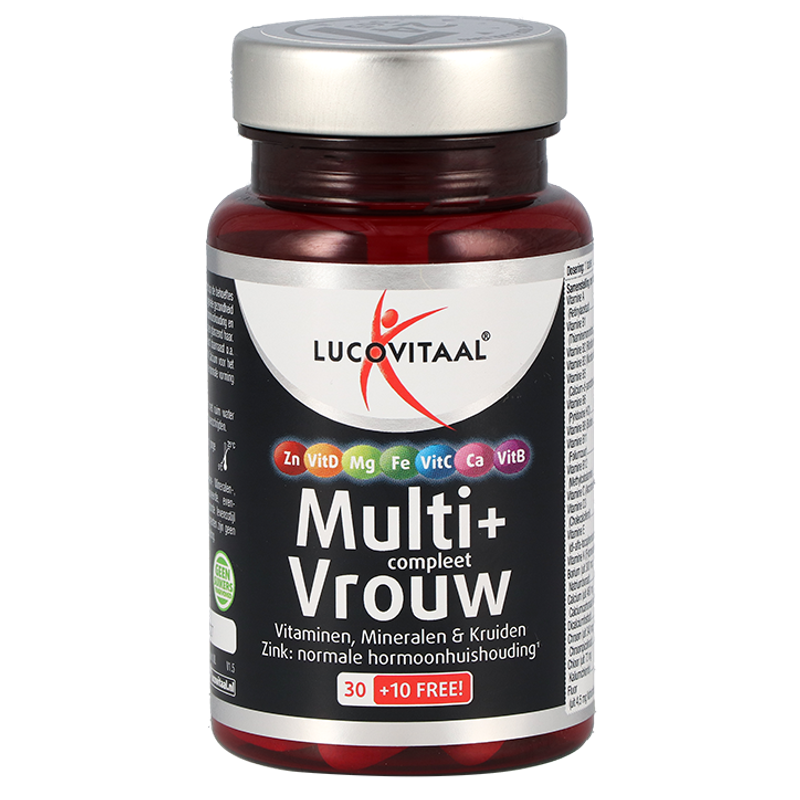 Lucovitaal 2+3 Multi+ Compleet Vrouw (40 Tabletten) - 40 stuks