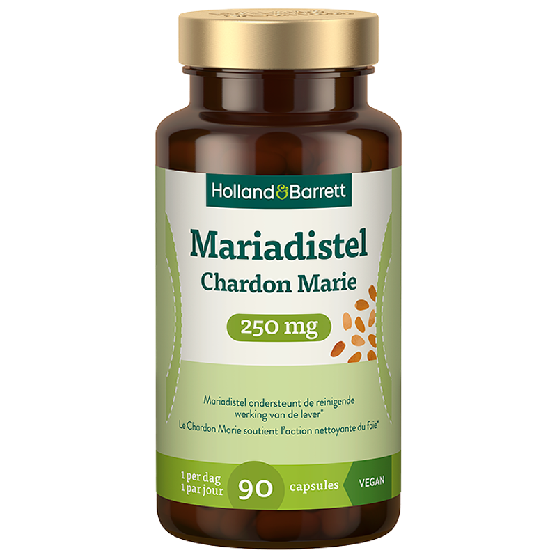 Holland & Barrett Mariadistel 250mg - 90 capsules - 90 stuks