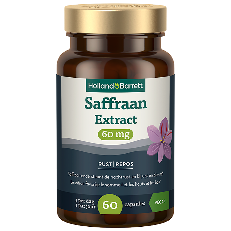 Holland & Barrett Saffraan Extract 60mg - 60 capsules - 60 stuks