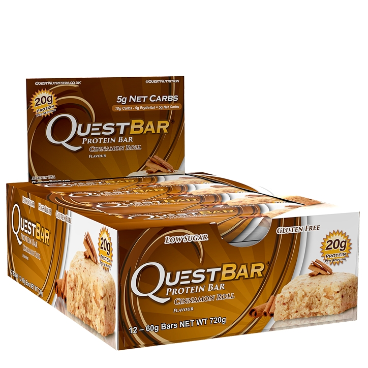 quest bar cinnamon roll