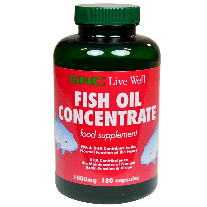 GNC Fish Oil Concentrate Capsules 1000mg gnc.co.uk