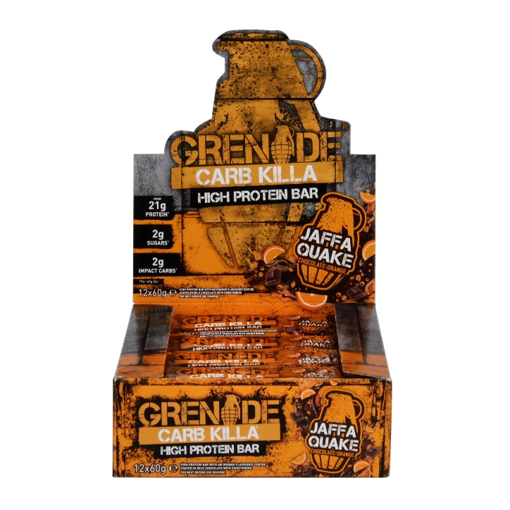 Grenade Carb Killa Bar Jaffa Quake 12 x 60g