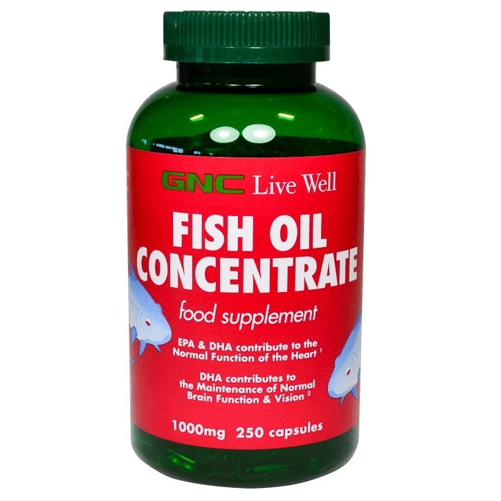 GNC Fish Oil Concentrate Capsules 1000mg gnc.co.uk