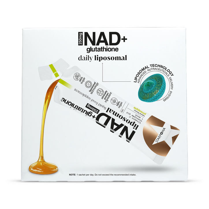Starpowa NAD+ Glutathione Liquid Liposomal Pineapple 250 mg 1 Sachet