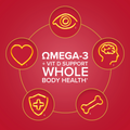 Image 2 for Omega-3 Fish Oil Max Strength With Vitamin D 30 Capsules